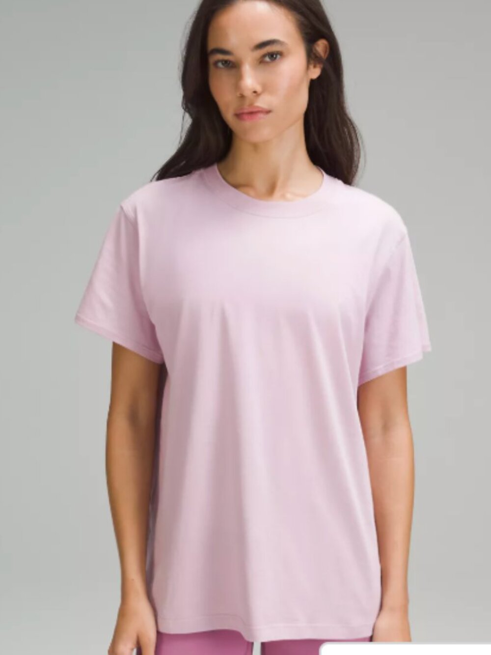 Lululemon All Yours Cotton T-Shirt, Pink Peony Size 6